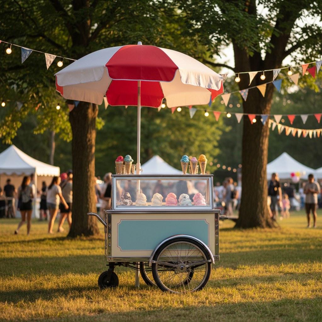 Festival arabası ile açık hava servisi